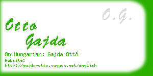 otto gajda business card