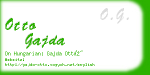 otto gajda business card